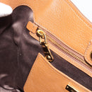 Miu Miu Hand Bag Leather 2way Brown Gold Auth 185649V-20