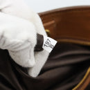Miu Miu Hand Bag Leather 2way Brown Gold Auth 185649V-23