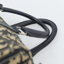 Christian Dior Trotter Canvas Boston Bag Navy Silver Auth 185650-8