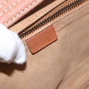 CELINE Shoulder Bag Leather Brown Gold Auth 185651V-20