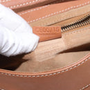 CELINE Shoulder Bag Leather Brown Gold Auth 185651V-11