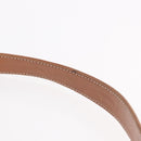 CELINE Shoulder Bag Leather Brown Gold Auth 185651V-8