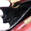 Salvatore Ferragamo Gancini Hand Bag Leather 2way Bordeaux Gold Auth 185652A-23