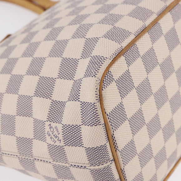 LOUIS VUITTON Damier Azur Saleya PM Tote Bag N51186 LV Auth 185655