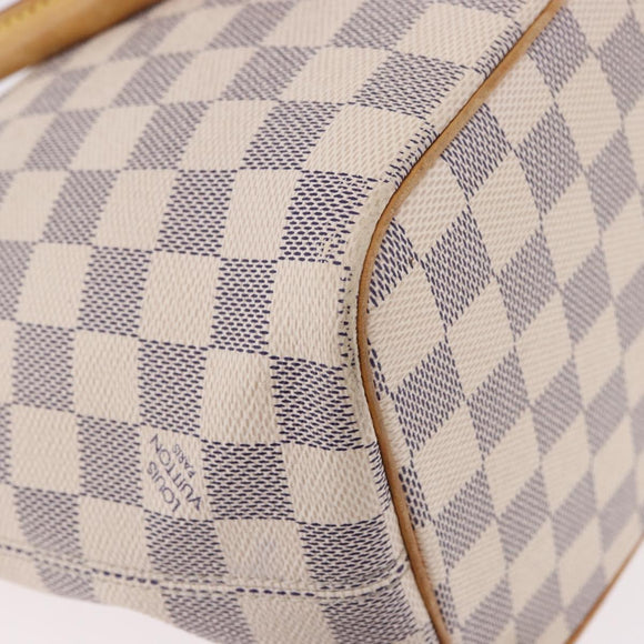 LOUIS VUITTON Damier Azur Saleya PM Tote Bag N51186 LV Auth 185655