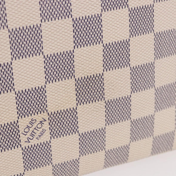 LOUIS VUITTON Damier Azur Saleya PM Tote Bag N51186 LV Auth 185655