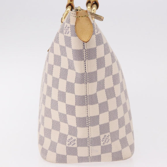 LOUIS VUITTON Damier Azur Saleya PM Tote Bag N51186 LV Auth 185655
