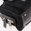 PRADA Shoulder Bag Nylon Black Silver Auth 185658SAM-15