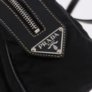 PRADA Shoulder Bag Nylon Black Silver Auth 185658SAM-20