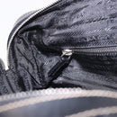 PRADA Shoulder Bag Nylon Black Silver Auth 185658SAM-24