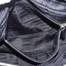 PRADA Shoulder Bag Nylon Black Silver Auth 185658SAM-25