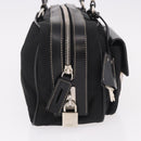 PRADA Shoulder Bag Nylon Black Silver Auth 185658SAM-4