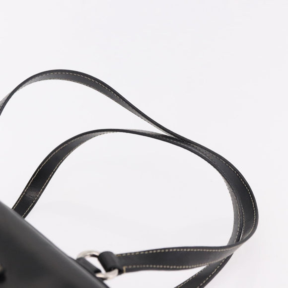 PRADA Shoulder Bag Nylon Black Silver Auth 185658SAM