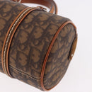 Christian Dior Trotter Canvas Romantic Chain Bag PVC Brown Silver Auth 185666SAM-11