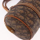 Christian Dior Trotter Canvas Romantic Chain Bag PVC Brown Silver Auth 185666SAM-12