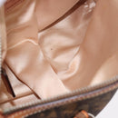 Christian Dior Trotter Canvas Romantic Chain Bag PVC Brown Silver Auth 185666SAM-19