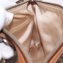 Christian Dior Trotter Canvas Romantic Chain Bag PVC Brown Silver Auth 185666SAM-20