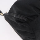 GUCCI GG Canvas Abbey Shoulder Bag Black Gold 190525 Auth 185668V-16