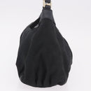 GUCCI GG Canvas Abbey Shoulder Bag Black Gold 190525 Auth 185668V-4