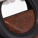 Christian Dior Hand Bag Leather Brown Silver Auth 185670V-16