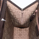 Christian Dior Hand Bag Leather Brown Silver Auth 185670V-20