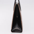 Christian Dior Hand Bag Leather Brown Silver Auth 185670V-6