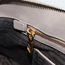 PRADA Galleria Hand Bag Saffiano leather 2way Gray Gold Auth 185671A-28