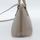 PRADA Galleria Hand Bag Saffiano leather 2way Gray Gold Auth 185671A-5