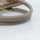 PRADA Galleria Hand Bag Saffiano leather 2way Gray Gold Auth 185671A-8