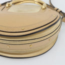 Chloe Hand Bag Leather 2way Beige Gold Auth 185674A-16