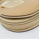 Chloe Hand Bag Leather 2way Beige Gold Auth 185674A-17