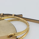 Chloe Hand Bag Leather 2way Beige Gold Auth 185674A-14
