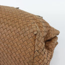 BOTTEGA VENETA INTRECCIATO Hand Bag Leather Brown Gold 171265 Auth 185676-15