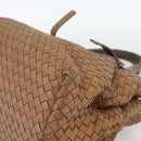 BOTTEGA VENETA INTRECCIATO Hand Bag Leather Brown Gold 171265 Auth 185676-17