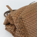 BOTTEGA VENETA INTRECCIATO Hand Bag Leather Brown Gold 171265 Auth 185676-10