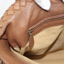 BOTTEGA VENETA INTRECCIATO Hand Bag Leather Brown Gold 171265 Auth 185676-23