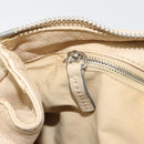 Chloe Paddington Hand Bag Leather Ivory Gold Silver Auth 185677-21
