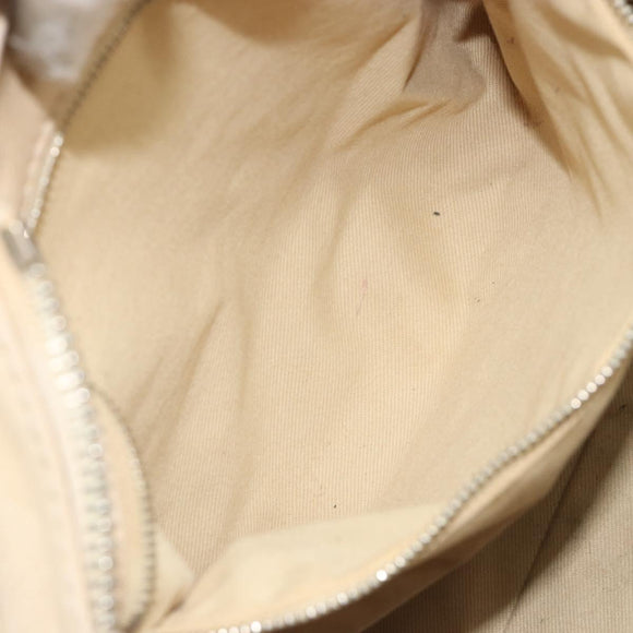Chloe Paddington Hand Bag Leather Ivory Gold Silver Auth 185677
