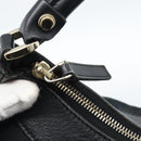 GUCCI GG Canvas Abbey Shoulder Bag Black Gold 190525 Auth 185679V-17