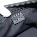 GUCCI GG Canvas Abbey Shoulder Bag Black Gold 190525 Auth 185679V-18