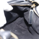 GUCCI GG Canvas Abbey Shoulder Bag Black Gold 190525 Auth 185679V-19