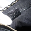 GUCCI GG Canvas Abbey Shoulder Bag Black Gold 190525 Auth 185679V-11