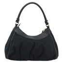 GUCCI GG Canvas Abbey Shoulder Bag Black Gold 190525 Auth 185679V-2