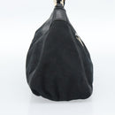 GUCCI GG Canvas Abbey Shoulder Bag Black Gold 190525 Auth 185679V-3