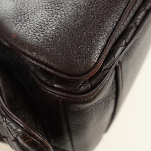 BOTTEGA VENETA INTRECCIATO Cocker Hand Bag Leather Brown Auth 185683V