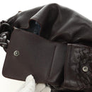 BOTTEGA VENETA INTRECCIATO Cocker Hand Bag Leather Brown Auth 185683V-19