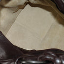 BOTTEGA VENETA INTRECCIATO Cocker Hand Bag Leather Brown Auth 185683V-9