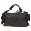 BOTTEGA VENETA INTRECCIATO Cocker Hand Bag Leather Brown Auth 185683V-13