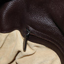 BOTTEGA VENETA INTRECCIATO Cocker Hand Bag Leather Brown Auth 185683V-23