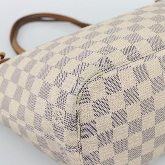 LOUIS VUITTON Damier Azur Neverfull PM Tote Bag N41362 LV Auth 185688